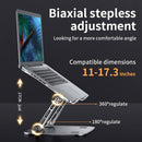 NÖRDIC laptop stativ til op til 17" justerbar højde notebook stativ laptop stativ mørkegrå