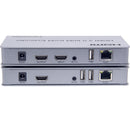 NÖRDIC systemforlænger til HDMI 4K60Hz med loop out 2xUSB og R/L stereo over Cat6 op til 60m