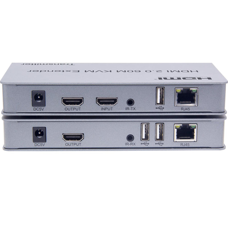 NÖRDIC systemforlænger til HDMI 4K60Hz med loop out 2xUSB og R/L stereo over Cat6 op til 60m