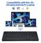 NÖRDIC trådløst 2.4G tastatur med touchpad 78 taster IOS Android Windows US layout