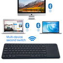NÖRDIC trådløst 2.4G tastatur med touchpad 78 taster iOS Android Windows arabisk layout