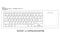 NÖRDIC trådløst 2.4G tastatur med touchpad 78 taster iOS Android Windows arabisk layout