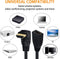 NÖRDIC vinklet HDMI-adapter 8K60Hz 4k120Hz 48Gbps han til hun HDMI2.1 15cm