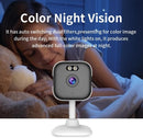 NÖRDIC 2K overvågningskamera, WiFi-kompatibel til indendørs brug med 32GB SD-kort, 5GHz & 2,4GHz understøttelse for AI Starlight Color Night Vision, AI person- og bevægelsesdetektion