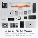 OWC 30cm Thunderbolt 5 Certificeret USB-C kabel 120G 240W 8K60Hz Kompatibel med Thunderbolt 4, USB4 og USB-C, Sort