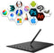 Professionel grafisk tegneblok med 12+16 programmeringsknapper. Kompatibel med Windows Mac Android og er batterifri