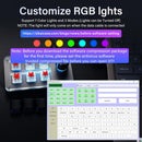 NÖRDIC Programmerbart Mini-tastatur, 6 Taster + 1 Multifunktionsknap, Mekanisk OSU Gaming-tastatur med RGB, Kompatibelt med macOS/Windows
