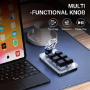 NÖRDIC Programmerbart Mini-tastatur, 6 Taster + 1 Multifunktionsknap, Mekanisk OSU Gaming-tastatur med RGB, Kompatibelt med macOS/Windows