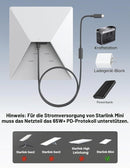 Starlink Mini DC 5,5×2,1mm til USB-C-kabel 20cm, vandtæt, smart PD-chip, til 100W+ PD-oplader, powerbank og powerstation