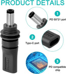 Starlink Mini-adapter USB-C PD 100W hun til DC 5,5 × 2,1 mm, vandtæt