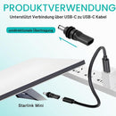 Starlink Mini-adapter USB-C PD 100W hun til DC 5,5 × 2,1 mm, vandtæt