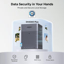 UGREEN NASync DH4300Plus 4-bay NAS (4xSATA 3,5"/2,5"), 128TB maksimal lagerplads, 8GB RAM, 2.5GbE LAN, NFC, AI-fotoalbum, tilpasset til kontor/hjemmet