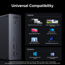UGREEN Revodok Max Thunderbolt 5-dockingstation 13-i-1, 120Gbps, 3xTB5-porte, 8K@60Hz/6K@60Hz/4K@240Hz, 140W opladning og 2,5Gbps Ethernet