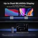 UGREEN Revodok Max Thunderbolt 5-dockingstation 13-i-1, 120Gbps, 3xTB5-porte, 8K@60Hz/6K@60Hz/4K@240Hz, 140W opladning og 2,5Gbps Ethernet