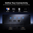 UGREEN Revodok Max Thunderbolt 5-dockingstation 13-i-1, 120Gbps, 3xTB5-porte, 8K@60Hz/6K@60Hz/4K@240Hz, 140W opladning og 2,5Gbps Ethernet