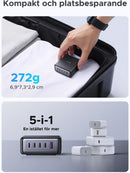 UGREEN USB-C Charger 65W GaN 5-Port Desktop Charging Station PPS Fast Charger