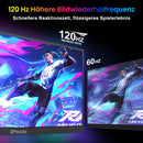 18,5" Bærbar USB-skærm 1920x1080p 120Hz, USB-C/HDMI, IPS, 100% sRGB, HDR, til laptop/desktop/mobil/PS5/Xbox