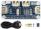 USB HUB HAT med 4 porte til Raspberry Pi Zero/A+/B/B+/2/3 – Understøtter USB-A og seriel fejlfinding via USB til UART