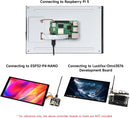 Waveshare 10,1" DSI Touchskærm, 800 x 1280, IPS-panel, Optical Bonding hærdet glas, til Raspberry Pi/RK3576/RK3506/ESP32-P4