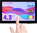 Waveshare 4,3-tommer LCD Touch-skærm til Raspberry Pi 5/4B/3B+/3A+/3B/2B/B+/A+ 800 × 480 IPS