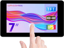 Waveshare 7-tommer touch-skærm til Raspberry Pi 5, 4B, Raspberry Pi 3B+/3B/3A+, CM3/3+/4 og VisionFive2 Core3566, 800 × 480 opløsning med DSI-interface