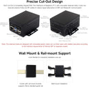 Waveshare industrielt metalkabinet (D) til Raspberry Pi 5