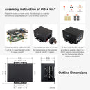 Waveshare industrielt metalkabinet (D) til Raspberry Pi 5