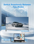 Trådløs HDMI-sender/modtager 1 til 2, 1080P 60Hz 400 m