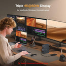 iVANKY 20-i-1 DisplayLink Dockingstation Air FusionDock Pro 2, Triple 4K@60Hz skærme til M1/M2/M3/M4/M5 MacBook/Windows, 180W, 2.5GbE, HDMI, DP, 10Gbps