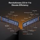 iVANKY FusionDock Max 2 Thunderbolt5 23-i-1 Dockingstation til Mac M1/M2/M3/M4/M5 Pro/Max 120Gbps Triple skærme 6K@60Hz 140W PD Windows inkompatibel